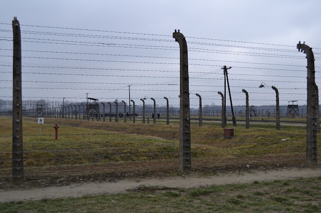 Vallas electrificadas en Auschwitz