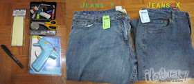 itscherz.com - DIY Overalls with 2 Jeans