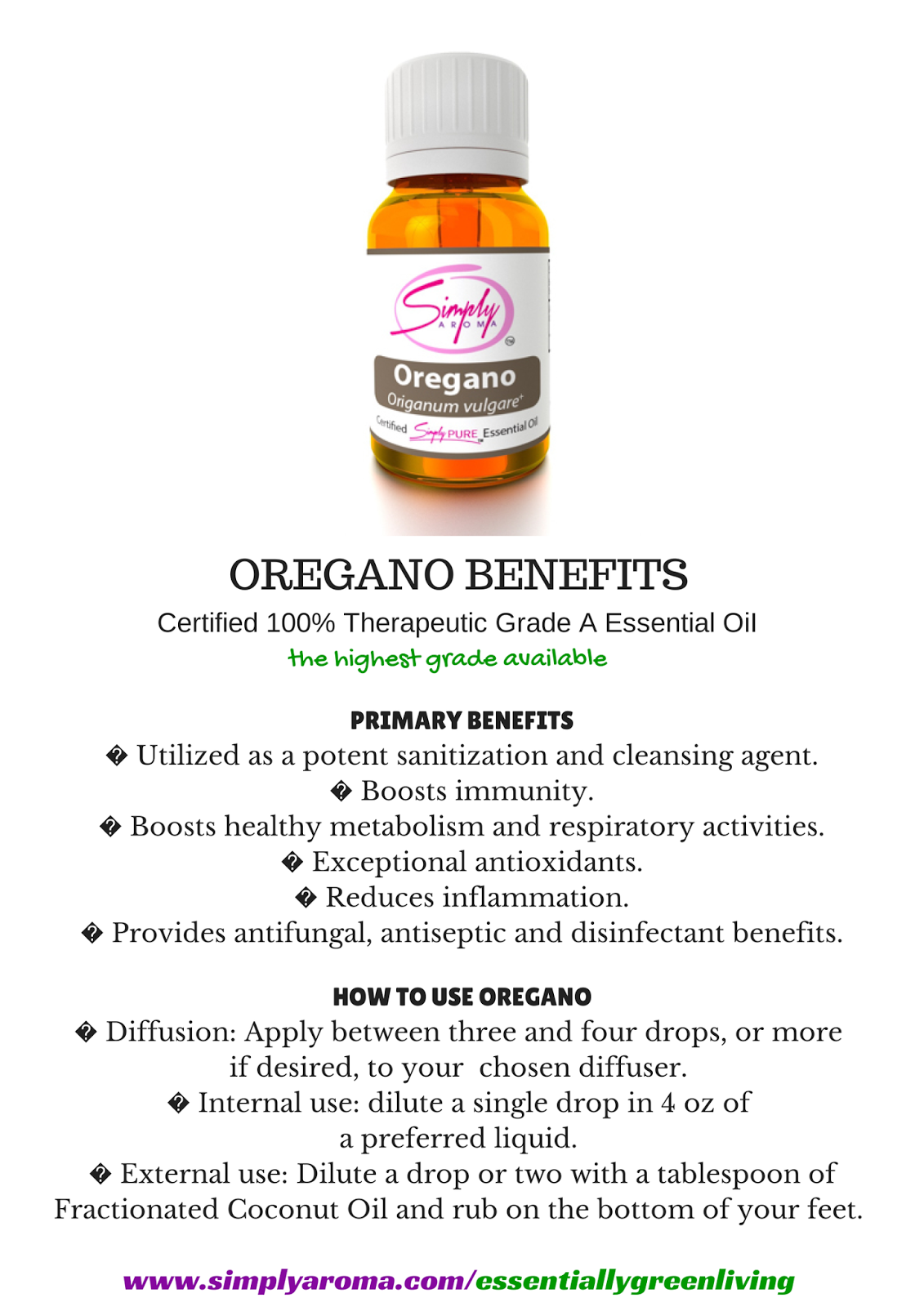 Of The Green Life Oil of Oregano Benefits