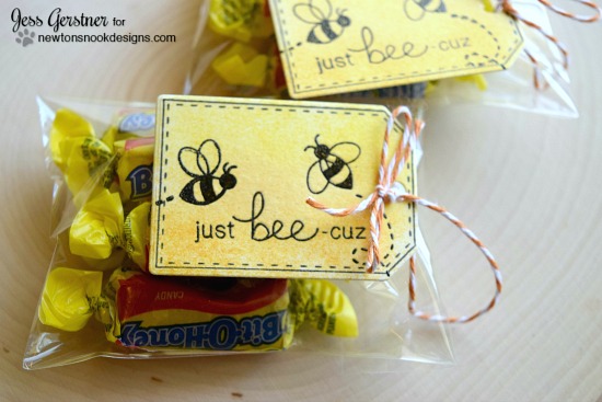 Honey Bee Treats by Jess Gerstner | Winston's Honeybee's Stamp set by Newton's Nook Designs #newtonsnook