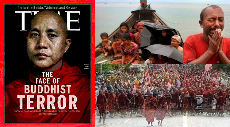 Biksu Myanmar Protes Komentar PM Malaysia Soal Genosida pada Rohingya