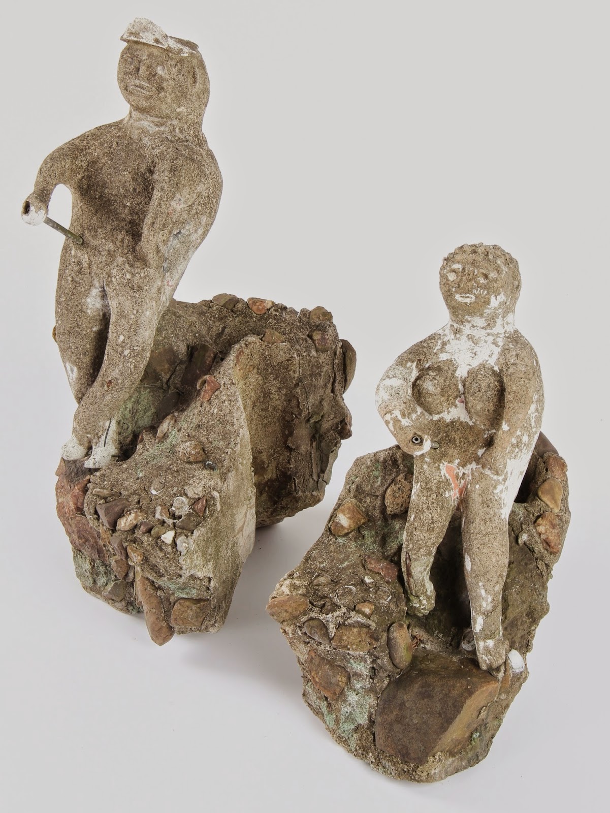 Dull Tool Dim Bulb AfricanAmerican Folk Art Sculpture Yard Art