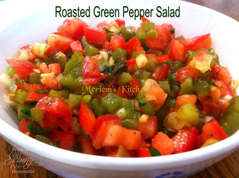 Move it and lose it. ROASTED GREEN PEPPER SALAD
