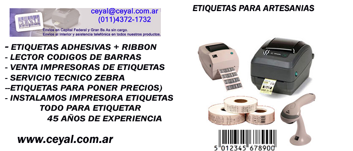 Etiquetas para impresión en térmico directo y transferencia La Pampa