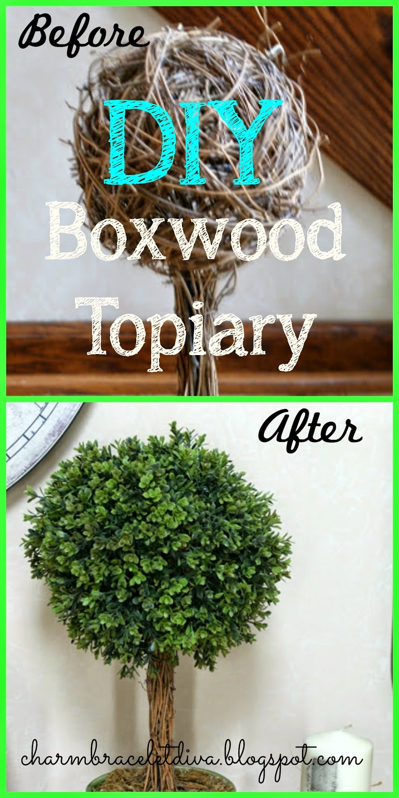 Our Hopeful Home DIY Boxwood Topiary