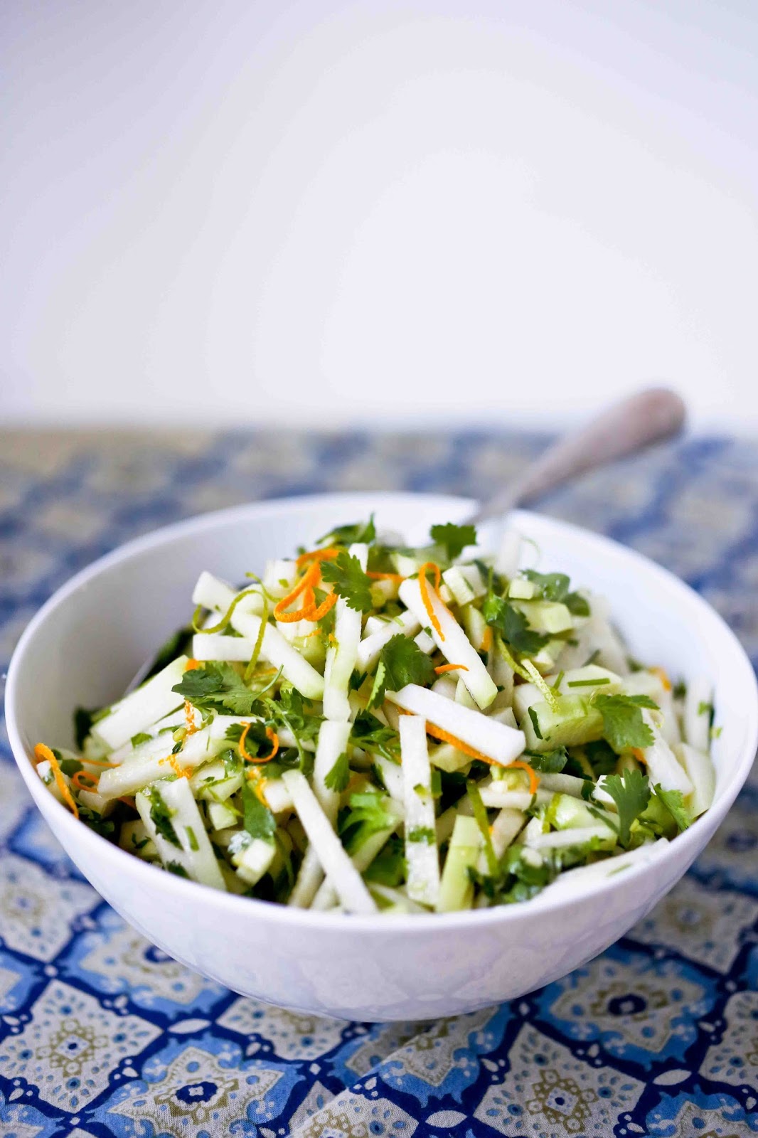 Kohlrabi Salad with Cilantro and Lime