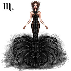 Art Scorpio Girl Drawing