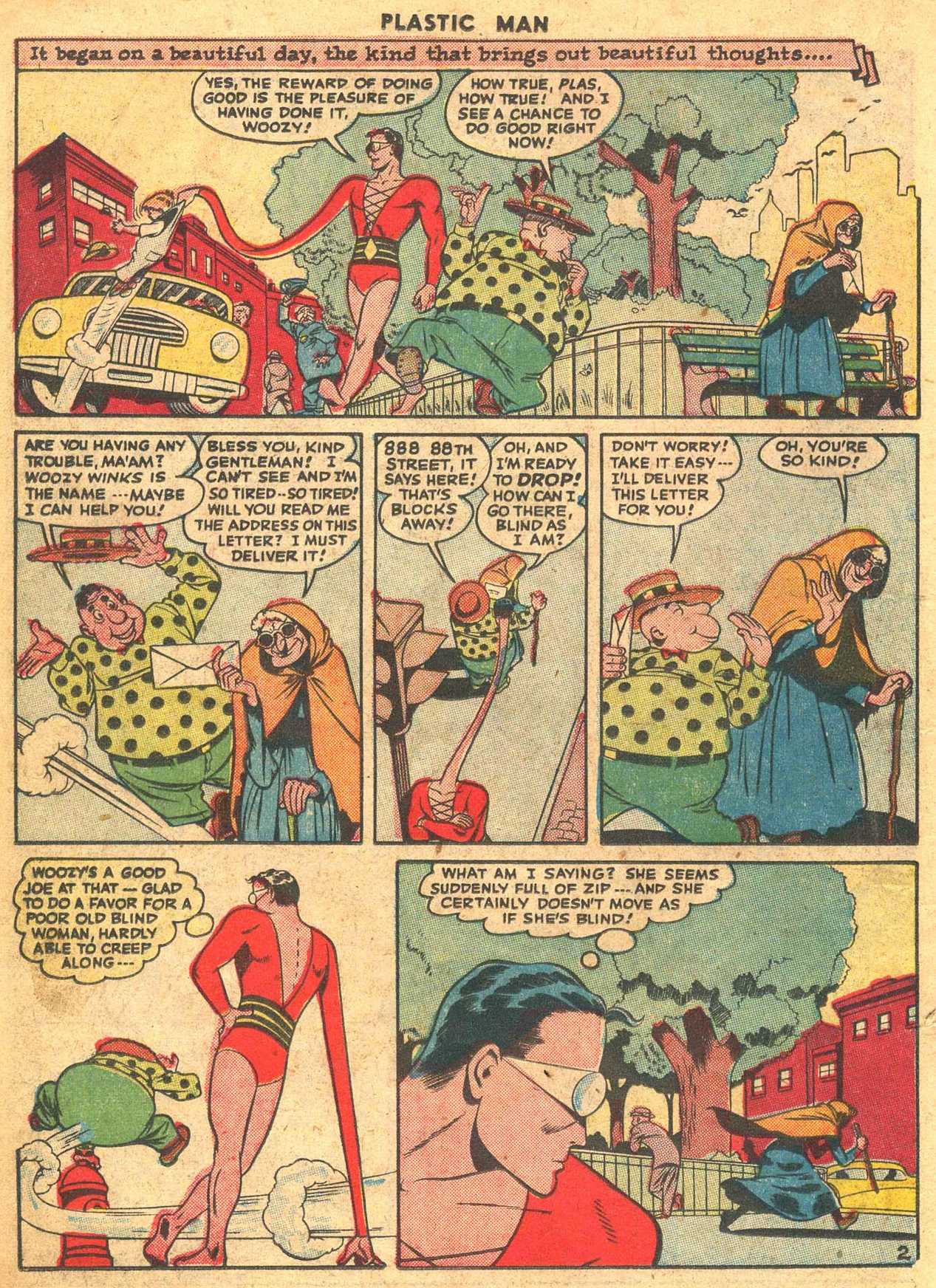 Read online Plastic Man (1943) comic -  Issue #7 - 16