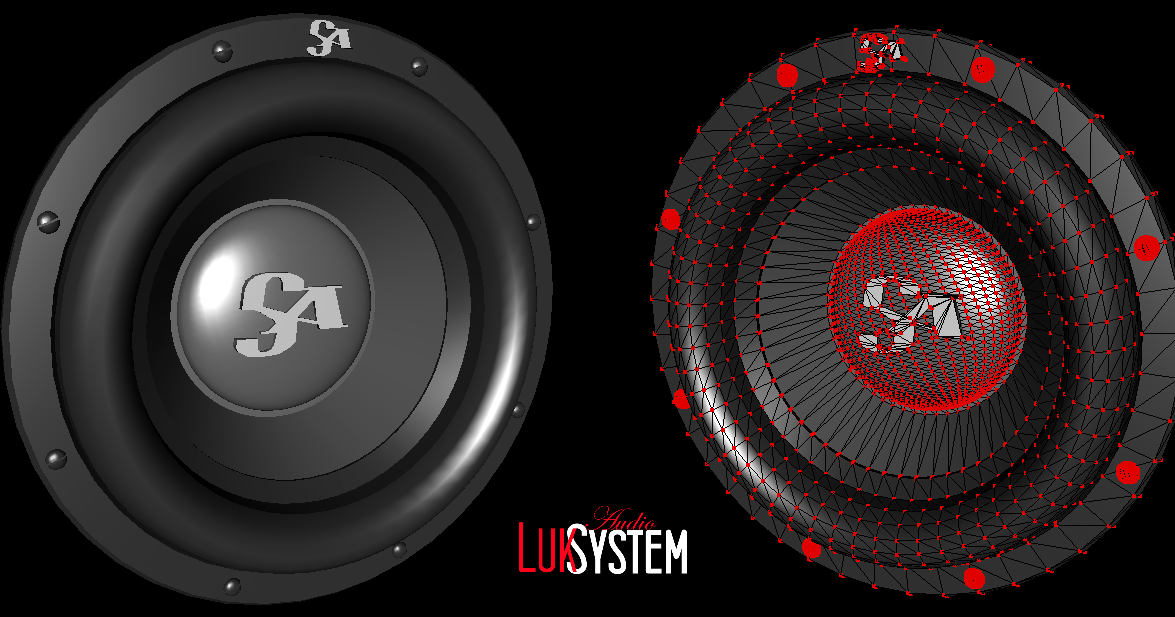 LUKSYSTEMGTA Subwoofer Sundown Audio 1500Wtts SPL