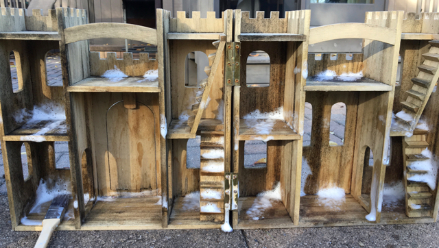 artminds wood castle dollhouse