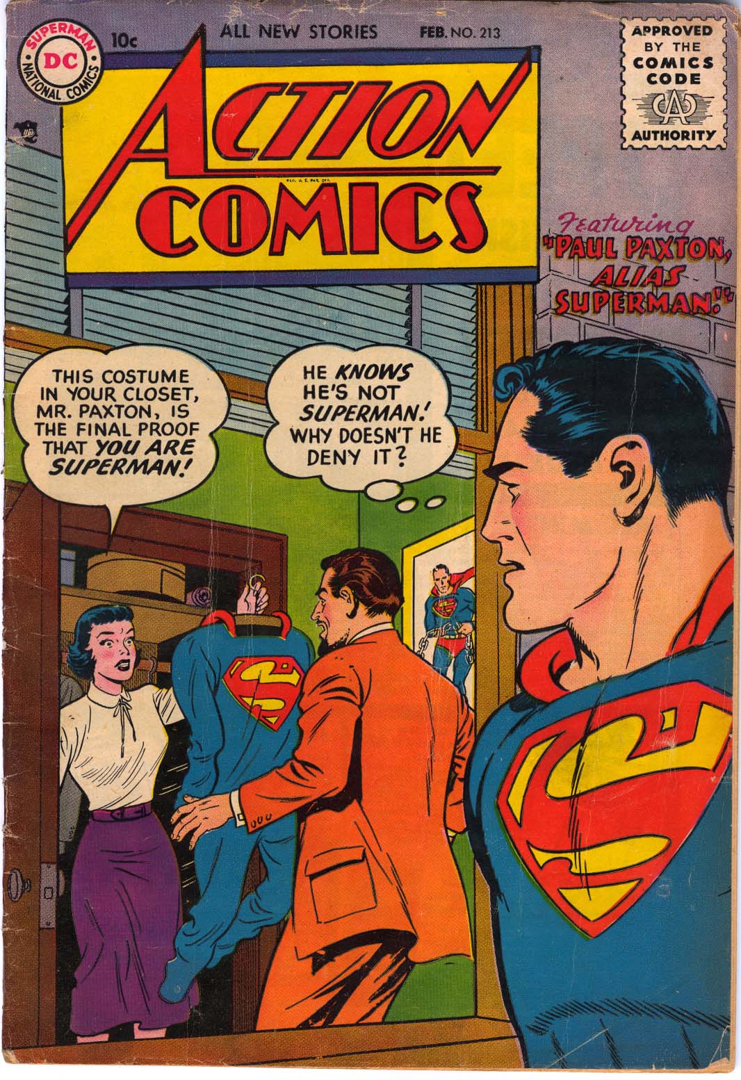 Read online Action Comics (1938) comic -  Issue #213 - 1