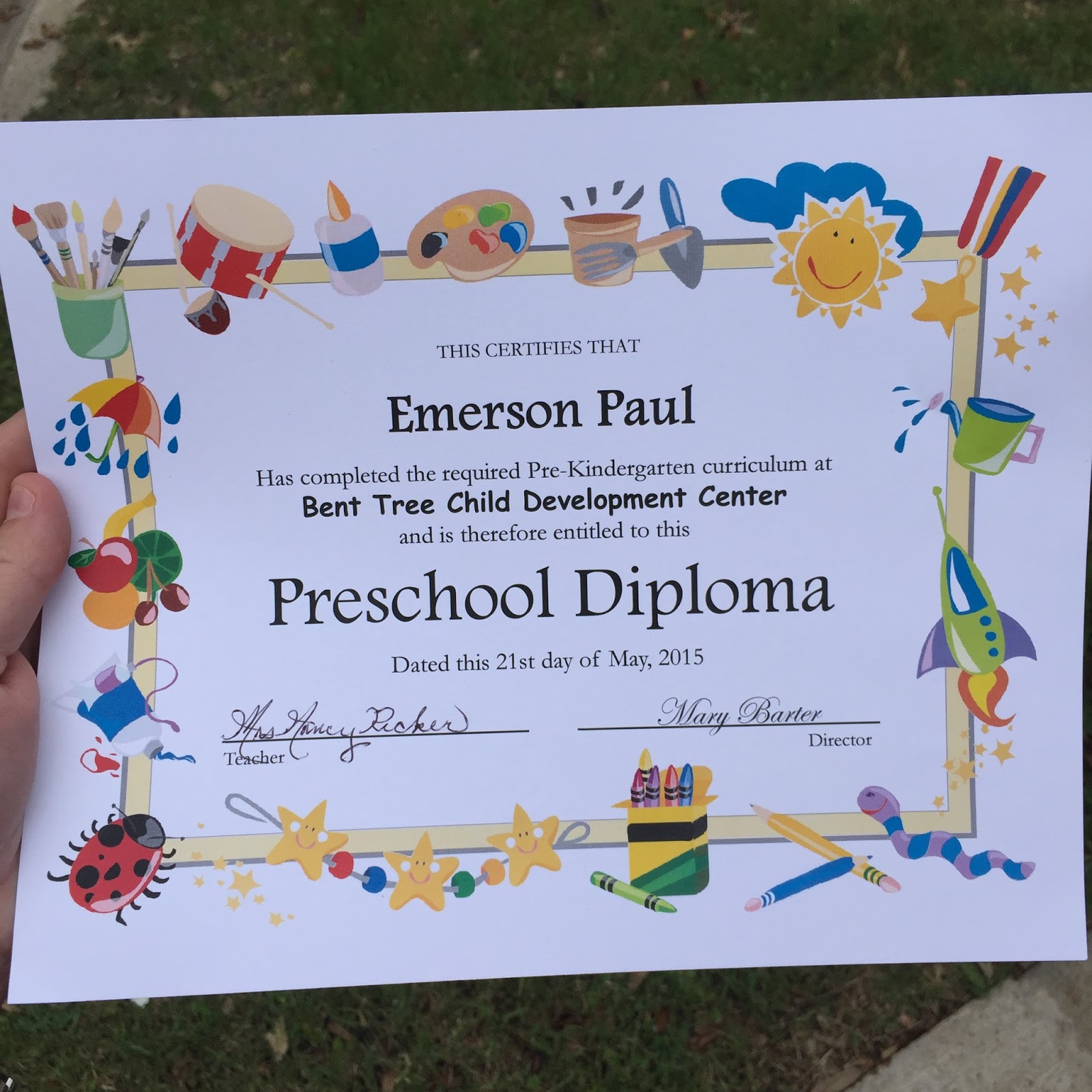 Life on Lofty Lane Emerson's Preschool Graduation!