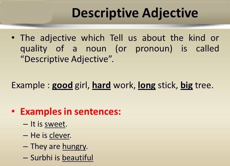 Adjective Definition Rules And Examples Of Adjectives In