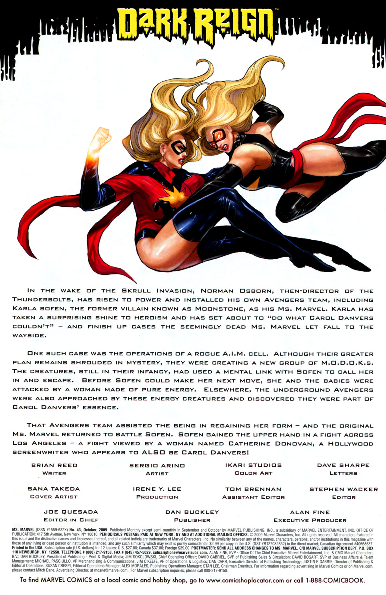 Read online Ms. Marvel (2006) comic -  Issue #43 - 2