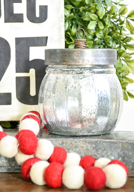 How to turn Dollar Tree glass jars into a vintage ornament