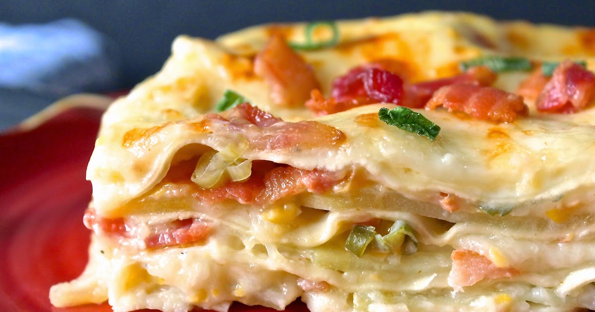 CREAMED CORN AND BACON LASAGNA In Good Flavor Great Recipes Great