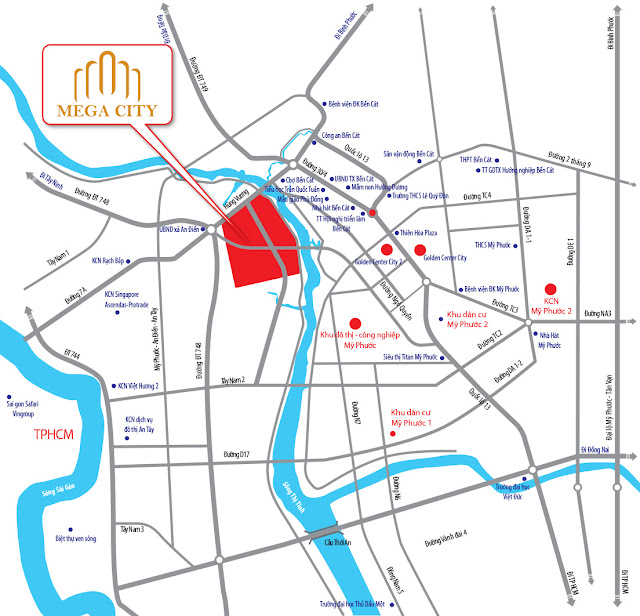 Vị trí Đất nền Mega city