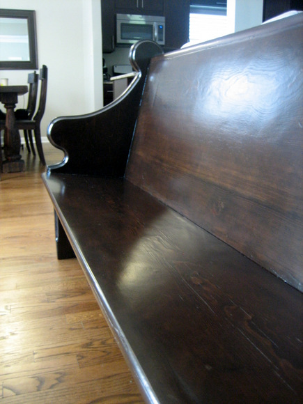 Our New Church Pew: Before & After | DIY Playbook