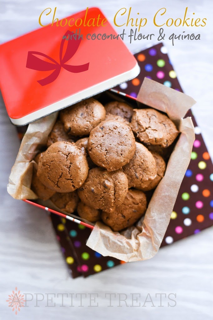 Appetite Treats Quinoa Coconut Flour Chocolate Chip Cookies (Gluten Free)