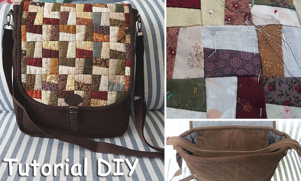 Quilt patchwork windmill Bag. DIY step-by-step tutorial. Сумка Пэчворк - мастер-класс
