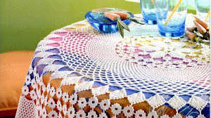 Mantel circular tejido con ganchillo: elegancia en tu mesa