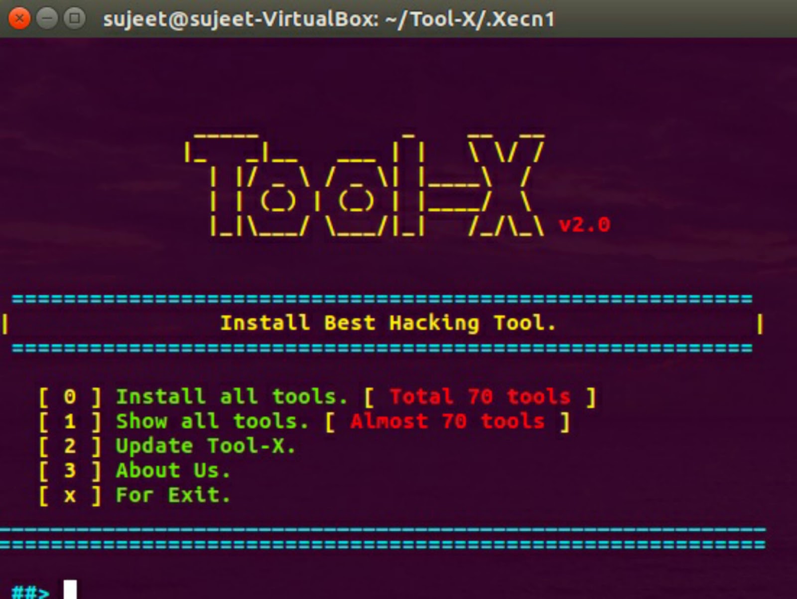 How to install ToolX in Android using Termux