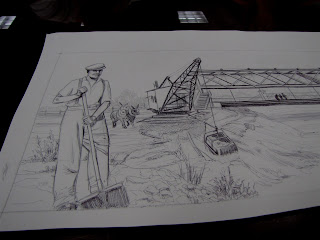 Rainy Day Drawing Of Rainy Season In Village