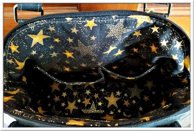 Custom Star Wars-Inspired Handbag Interior Pockets | 3 Garnets & 2 Sapphires