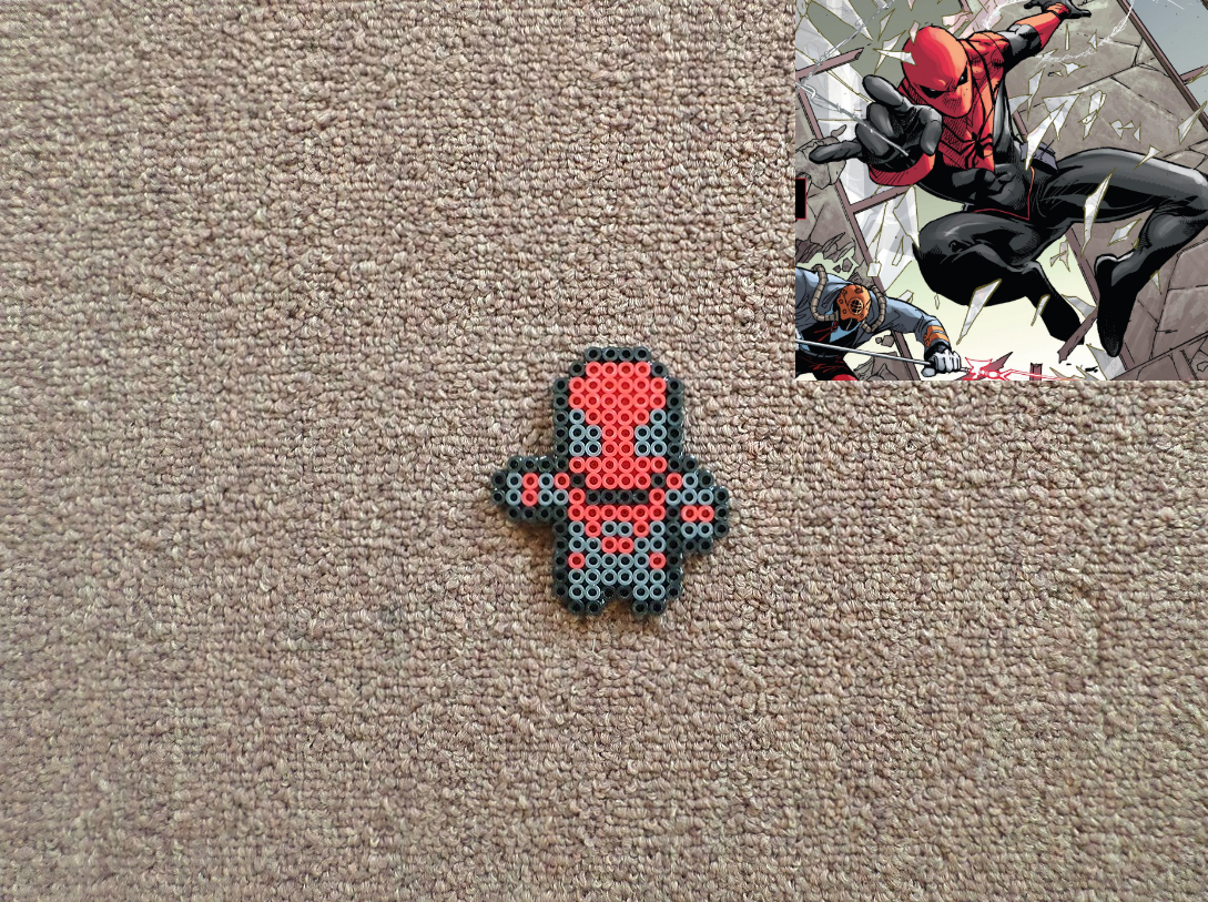 Long Black Fingers Various Marvel Spiderman Perler Beads