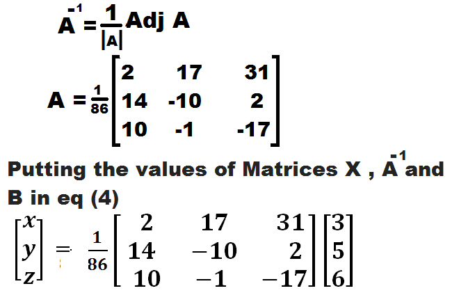 HOW TO SOLVE LINEAR EQUATIONS OF THREE VARIABLES BY MATRIX METHOD ...