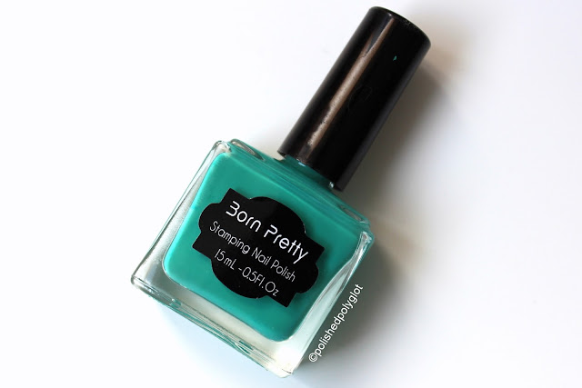 Green Stamping nail polish from Born Pretty Store
