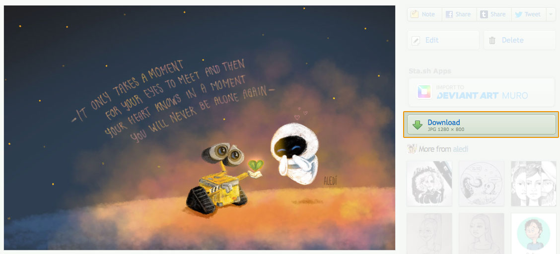 Wallpaper Wall E Y Eva Aledi