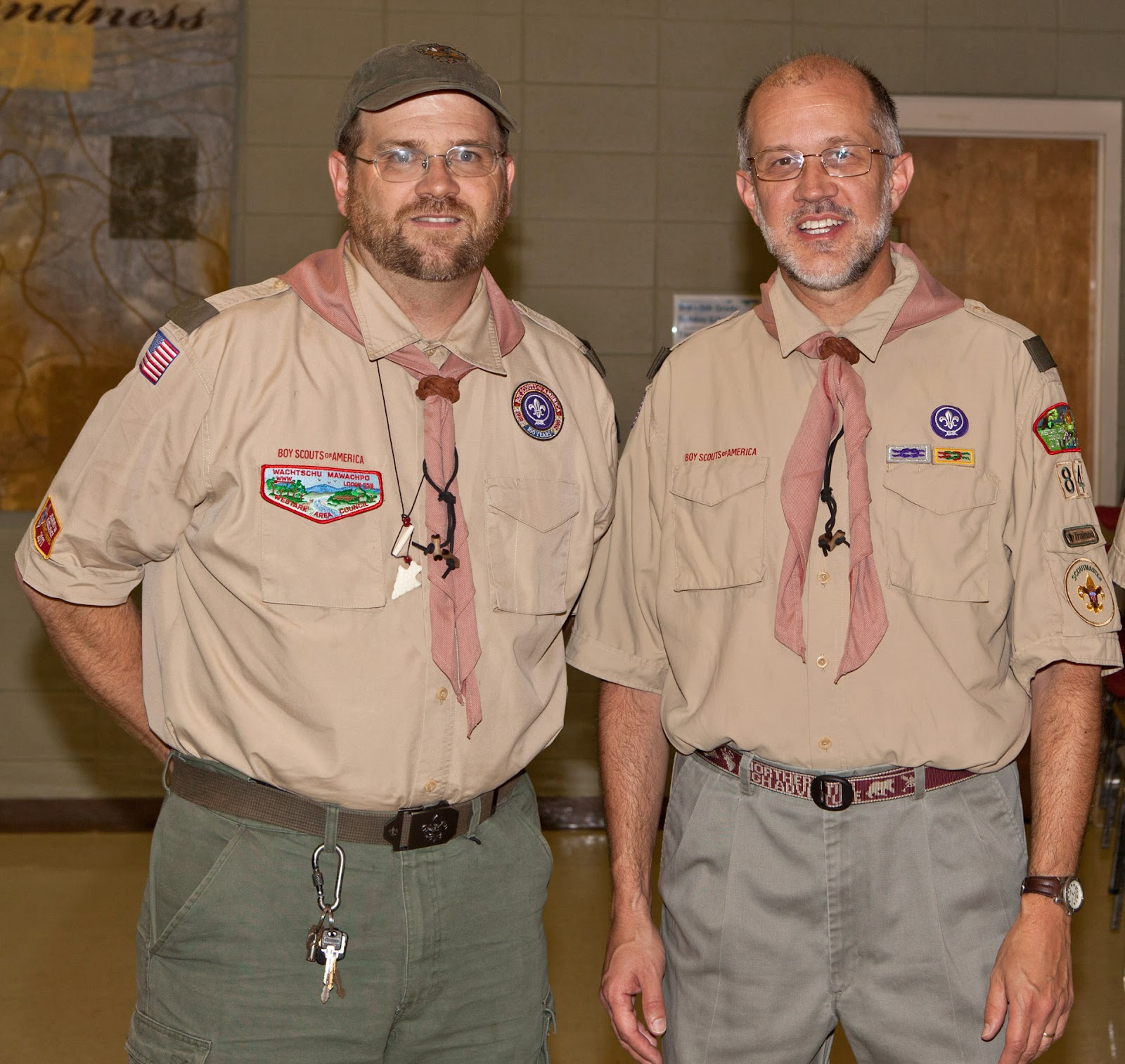 Wood Badge S816111 Darrin Coon Awarded Beads At Troop 84 Meeting