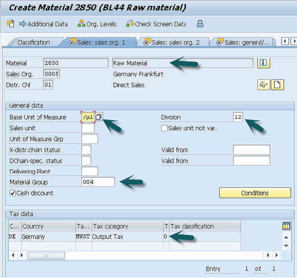 SAP SD Create MM for Sales View SAP Online Guides