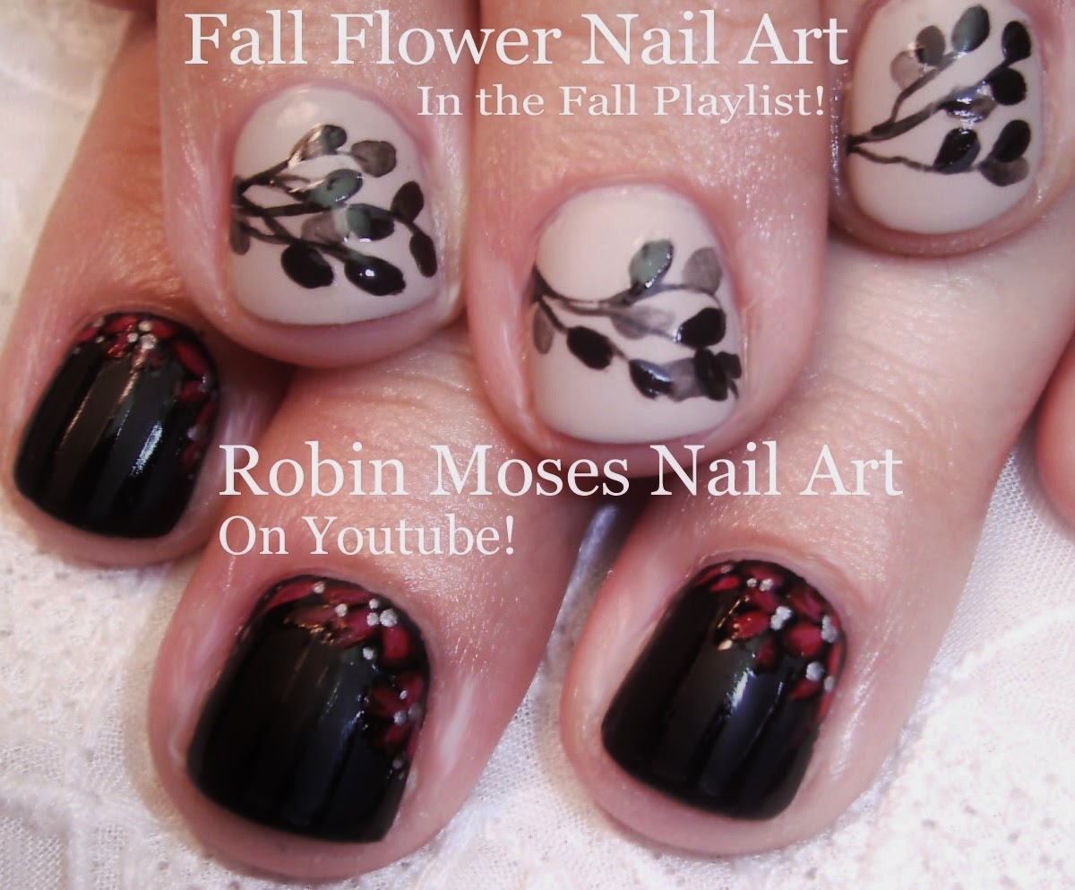 Nail Art By Robin Moses Fall Leaves Fall Nail Art Fall Nails