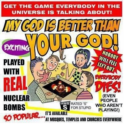 Funny Religion God Game - My God is better than your God