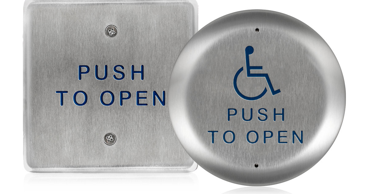 Wireless Transmitter Round Disabled Push to Open Button Door Release Access