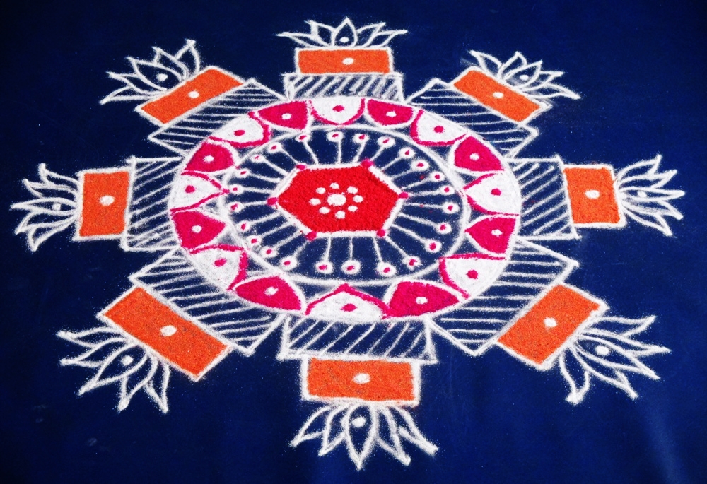 Friday kolam | free hand