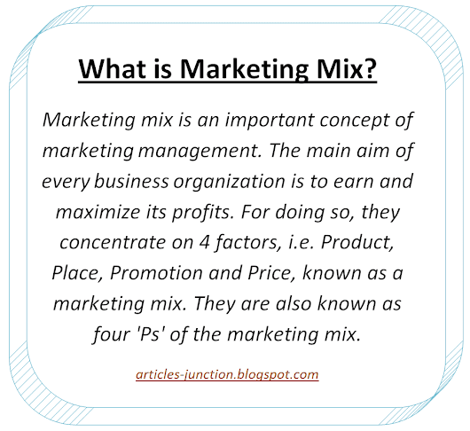 four elements of marketing mix