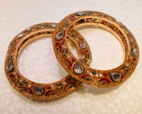 Rajputi gold bangles Clearance