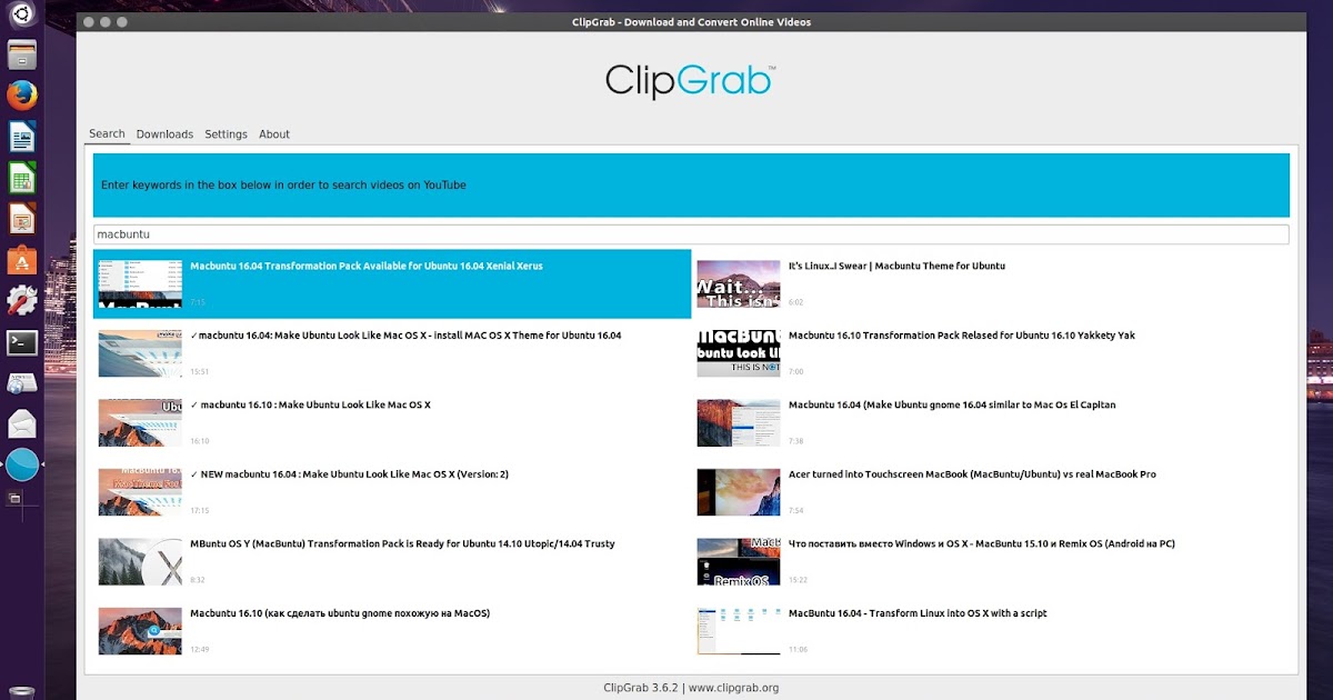 ClipGrab Video Downloader and Converter Updated for Ubuntu/Linux Mint