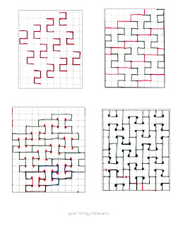 Zapletkano: Tangle patterns inspired from Letter Tessellations