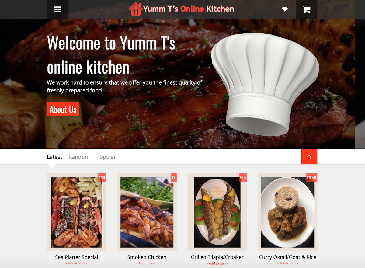 Yumm T S E Commerce Online Kitchen Uk Softrealm Apps Solutions