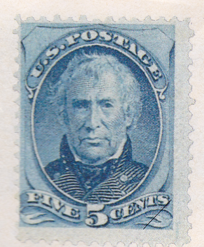 Sheldon the Stamp Man SCOTT 179 ZACHARY TAYLOR 5 CENT BLUE