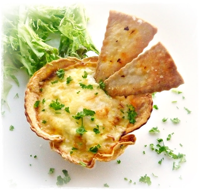 baked eggs in a tortilla