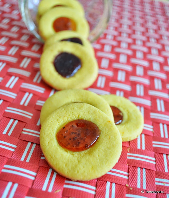 Jam Biscuits - Eggless