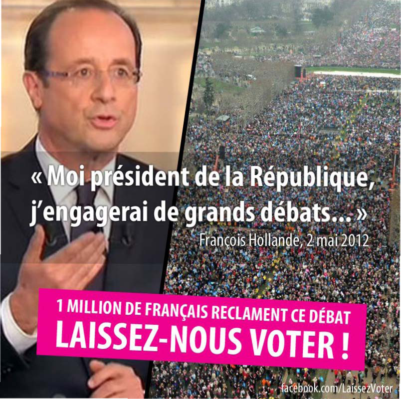 HOLLANDE – ÉCOUTE TON PEUPLE !!!