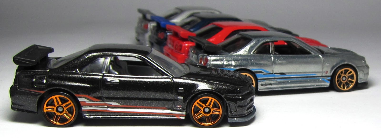 Car Lamley Group Model of the Day Hot Wheels Nissan Skyline R34 in black...