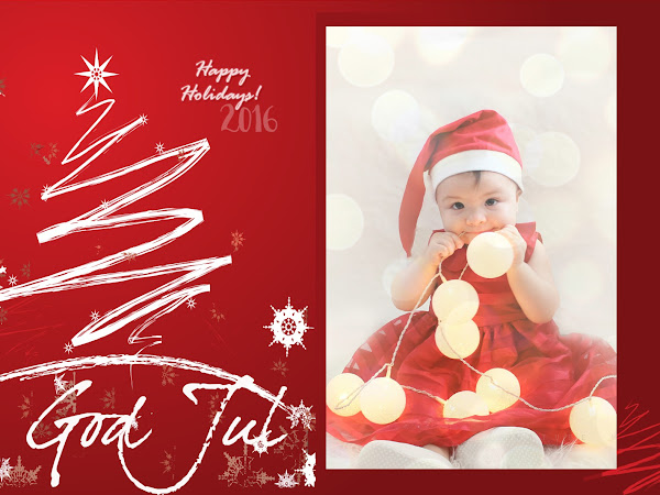 FREE Christmas Card Design PSD 