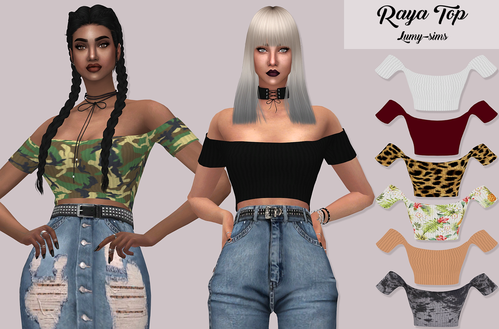 Raya Top - Lumy-sims